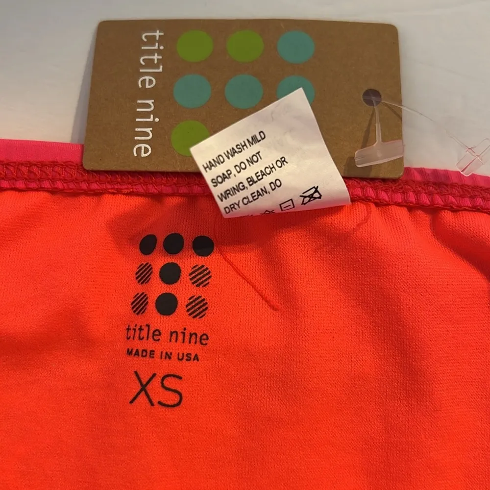 Title Nine Swimsuit Womens XS Bikini Bottoms Pink Blue Striped Aztec NWT - Image 5