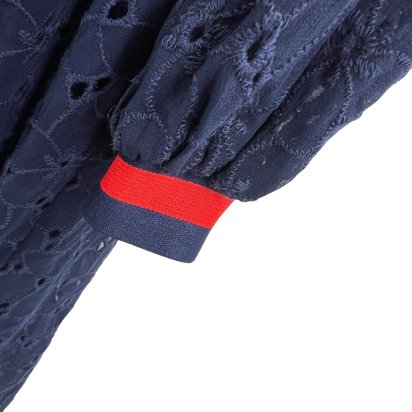 Seen Worn Kept‎ Navy Blue Eyelet Dress Size 10 US - Image 3