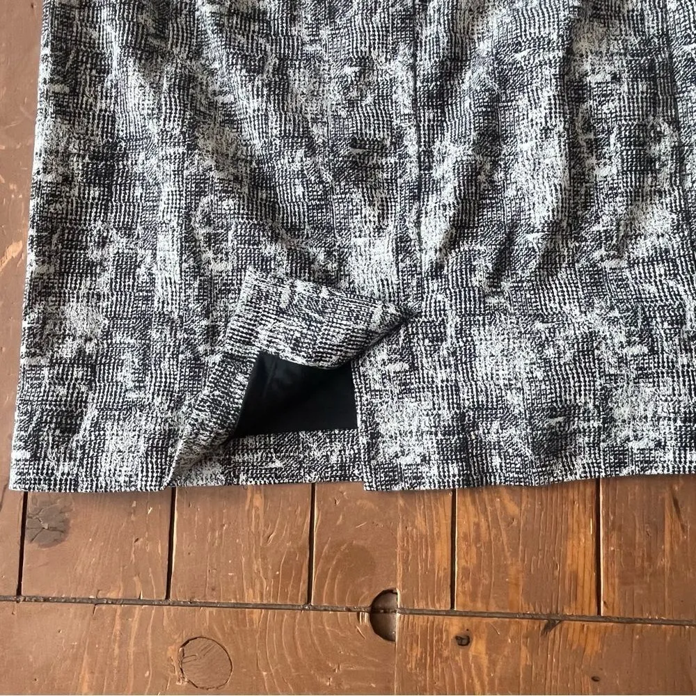 MM Lafleur Noho Pencil Skirt Womens 0 Black Crackle Print Tailored Ca - Image 6