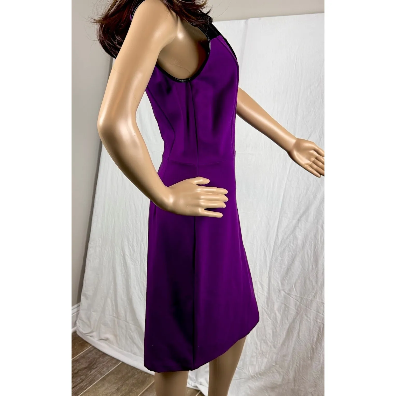 Kenneth Cole 'Eleanore' ~ Purple Illusion Mesh Party / Cocktail Dress Sz‎ 6 - Image 12