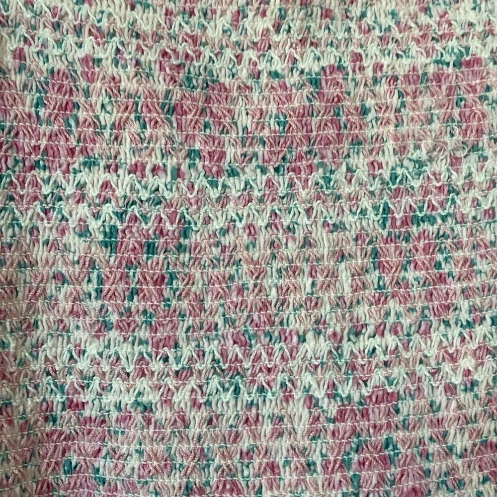 LoveShackFancy Caressa Floral Print Tiered Ruffle Maxi‎ Dress Candy Heart Size M - Image 11