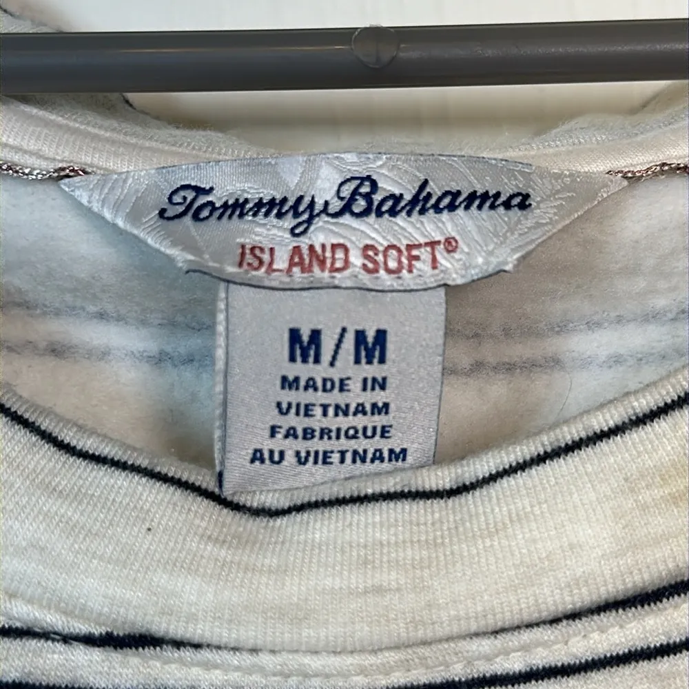 Tommy Bahama Sea Mist Crystal Cove Island Soft Fleece L/S Shirt Med EUC #0582-OC - Image 6