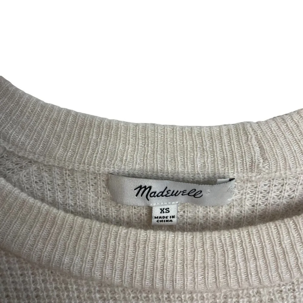 Madewell Jane Waffle Stitch Sweater Sz XS - Image 4