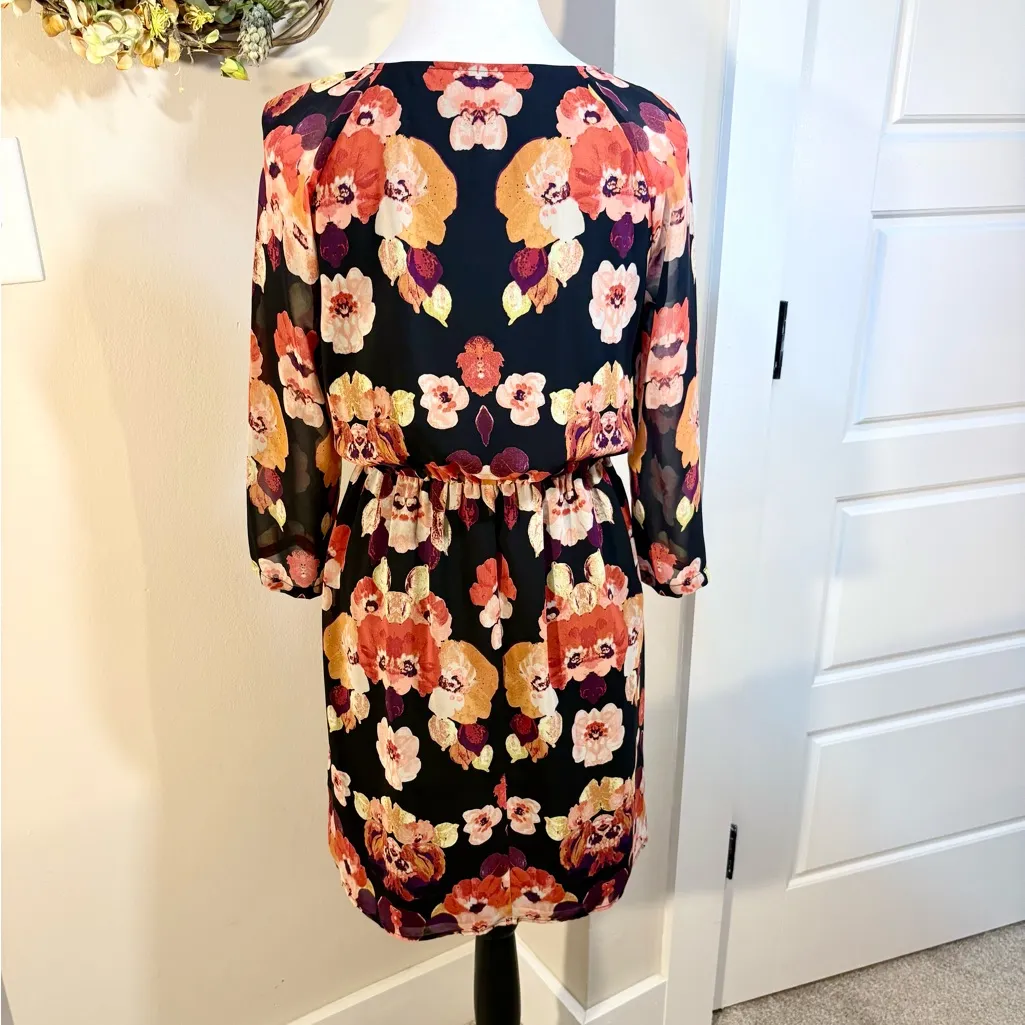 Broadway & Broome Floral Gathered Waist Dress V - Image 6