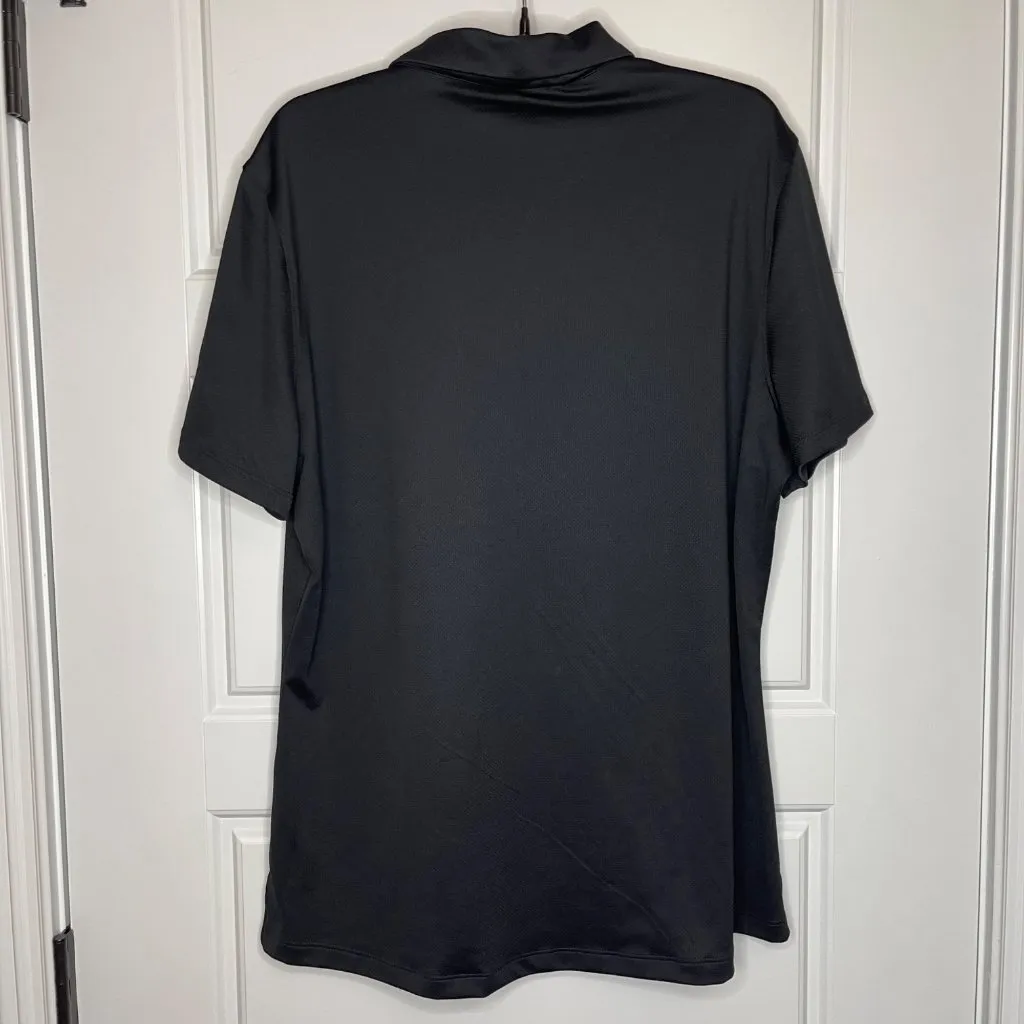 Under Armour LPGA HeatGear Polo Shirt Women's Size XL Black Moisture-Wicking NEW - Image 3