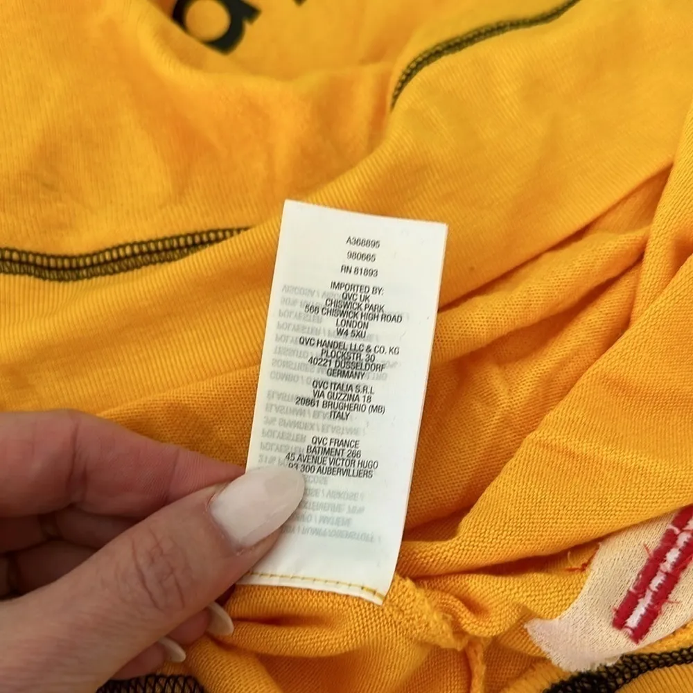 Peace Love World Yellow “I Love Game Day” Long Sleeve T-shirt Size XS - Image 11