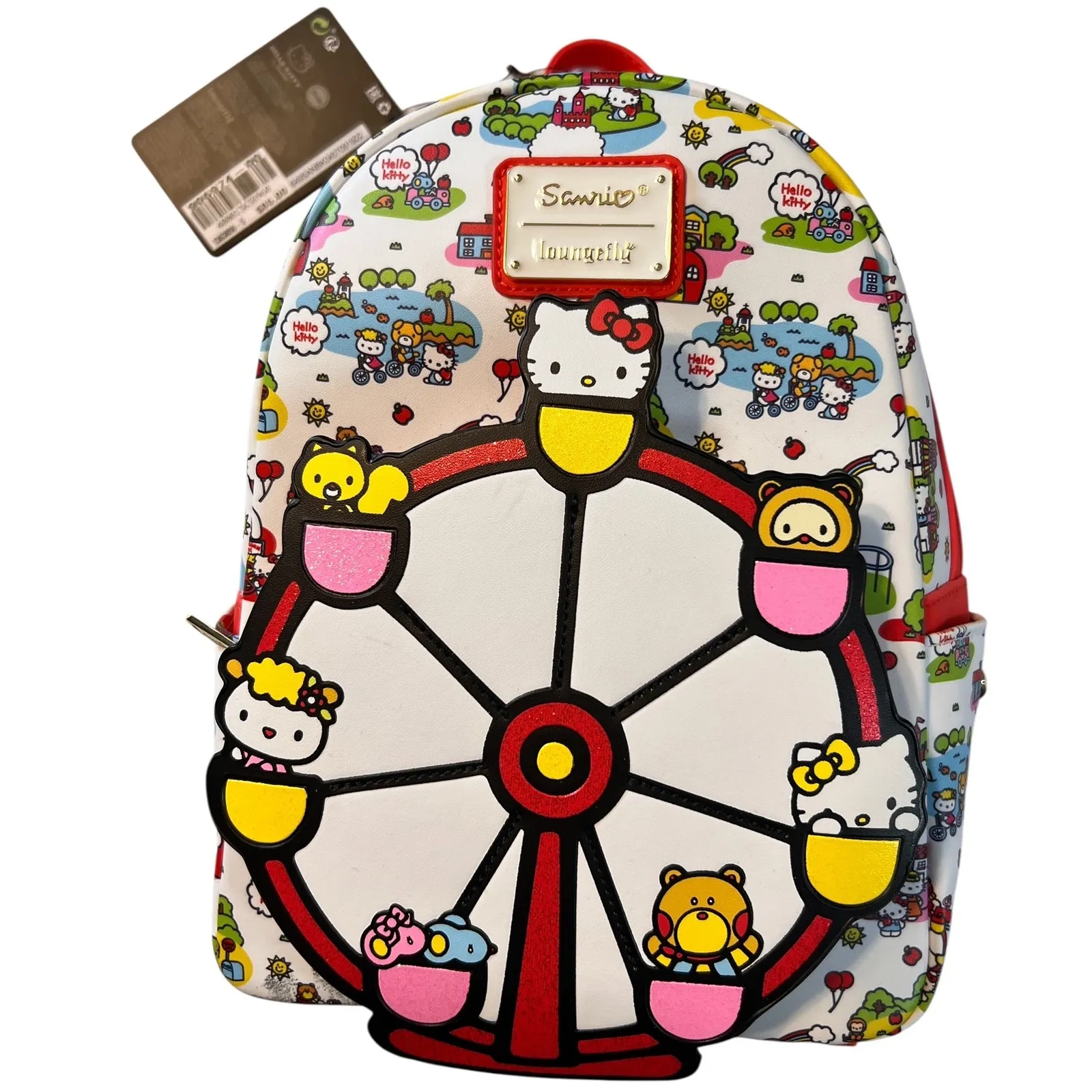 Loungefly Sanrio Hello Kitty Carnival‎ Ferris Wheel Mini Backpack NWT - Image 2