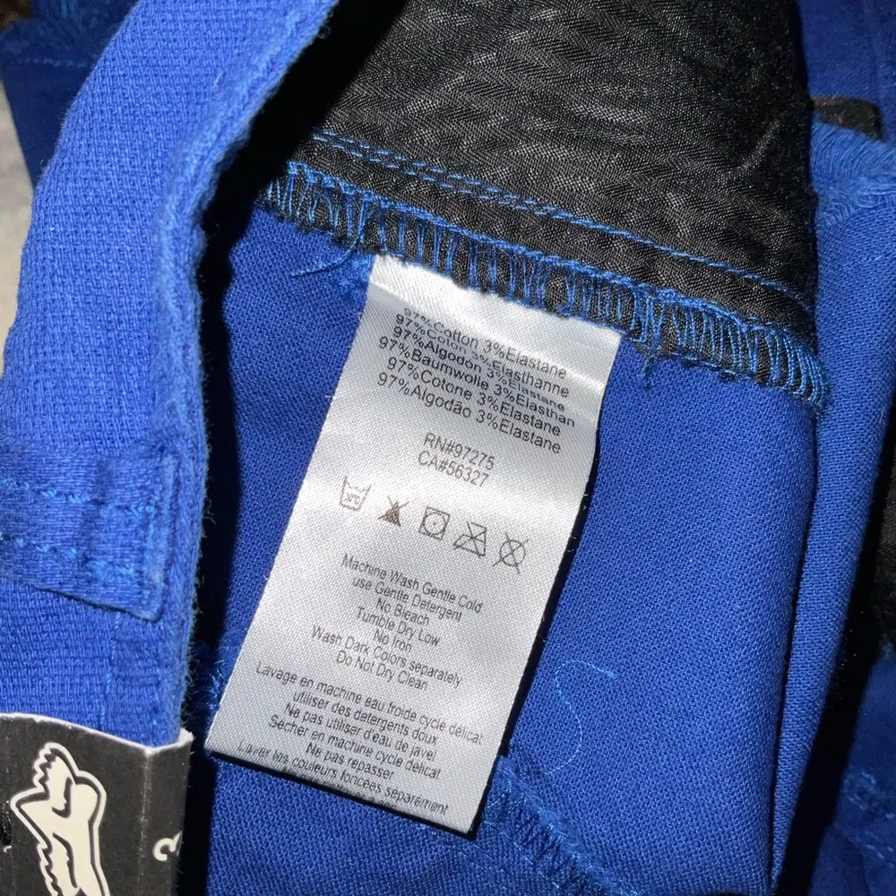 Fox Chino Royal Blue Frayed Hem Shorts Size 3 Juniors New - Image 2