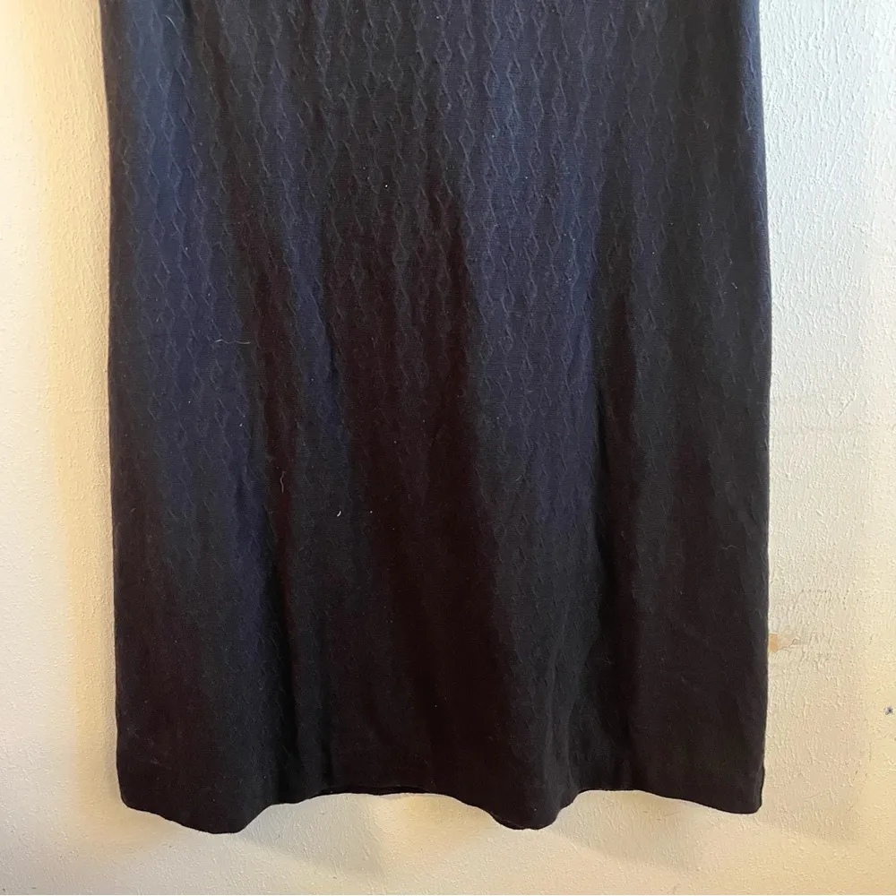 Anthropologie Dress Maeve Black Textured Cap Sleeve Mini Dress Sz S GUC Lined - Image 9