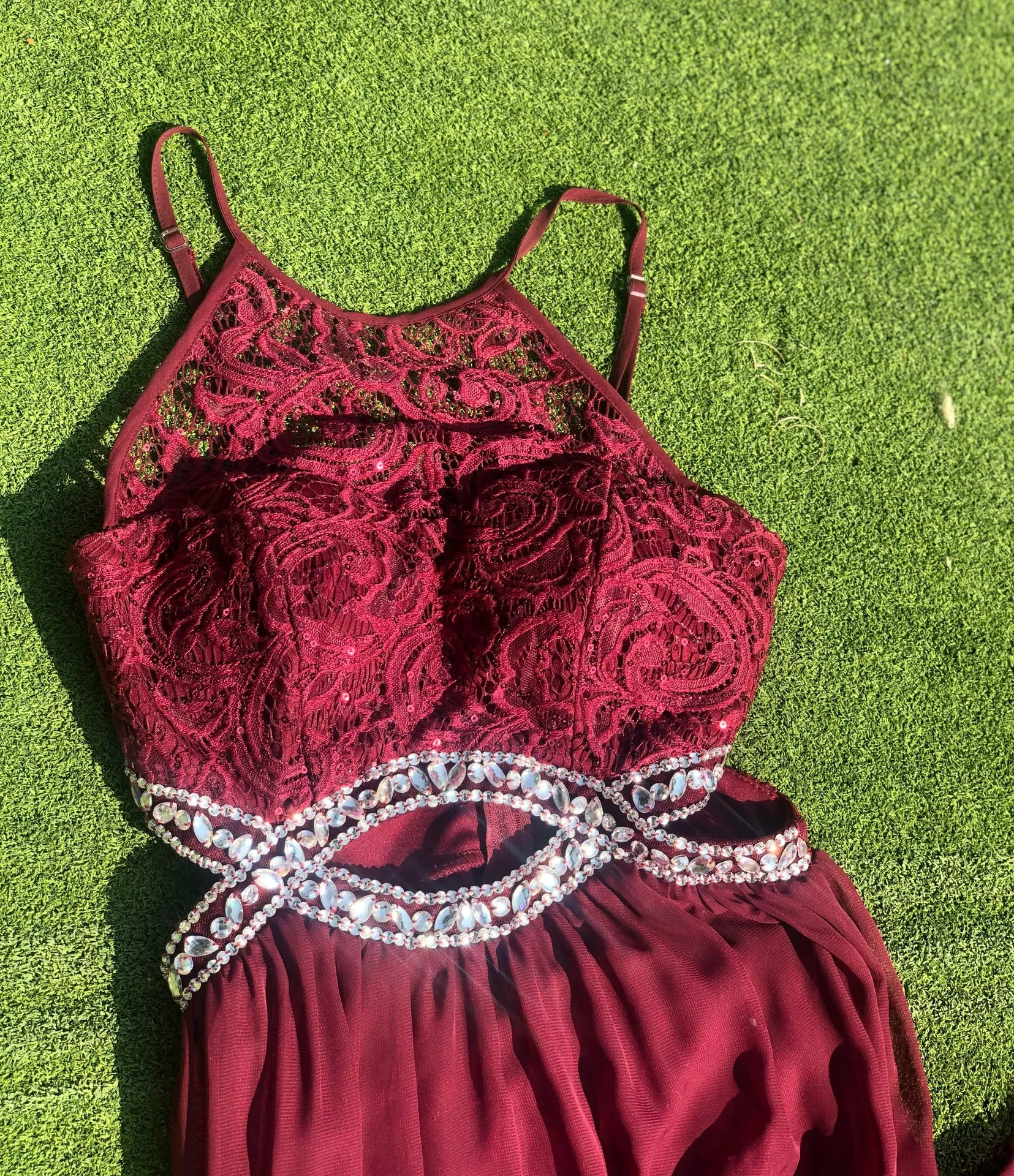 Burgundy Prom / Formal Dress - Image 2