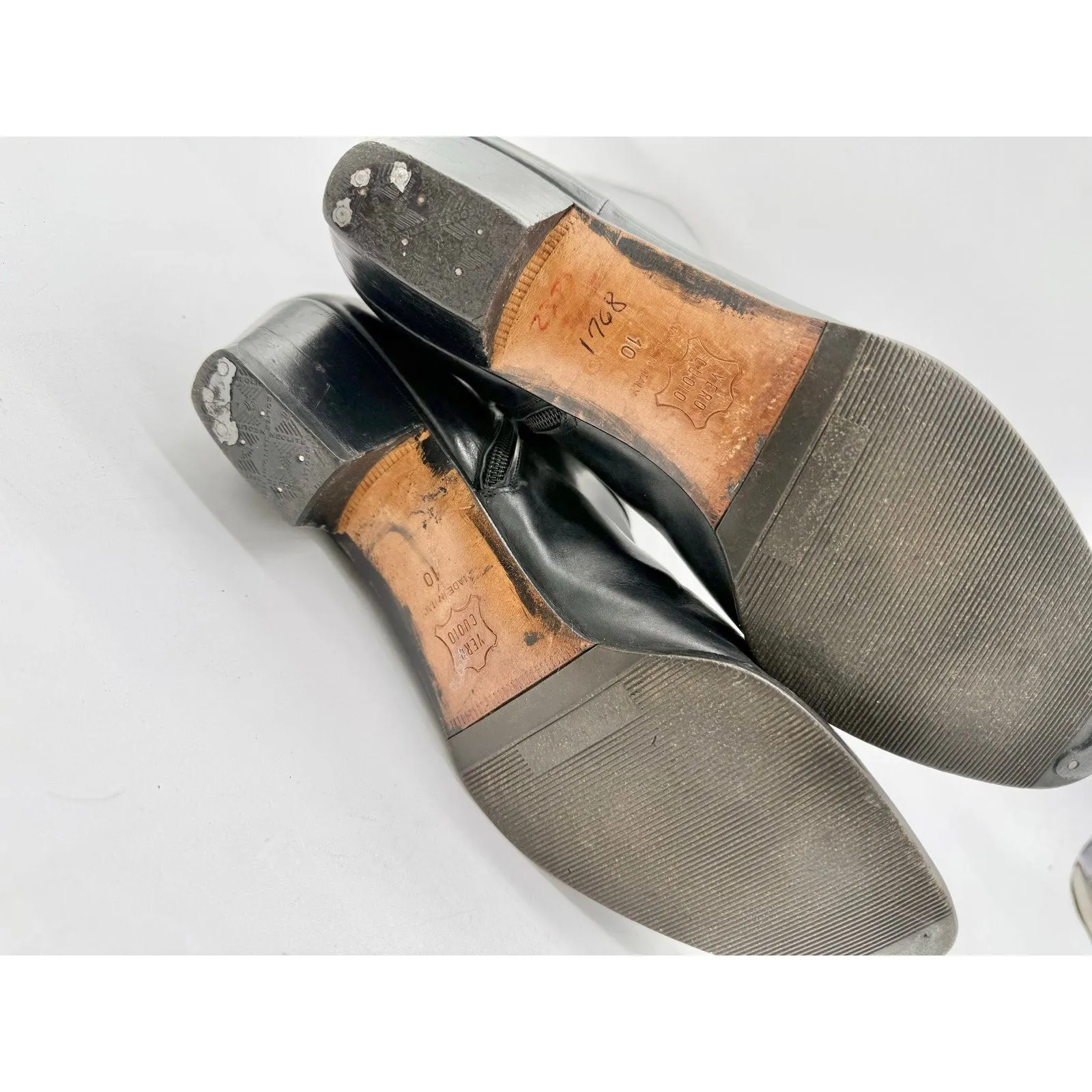 Salvatore Ferragamo Riding Boots Black Leather Women’s 10 AAAA Ultra Narrow - Image 9