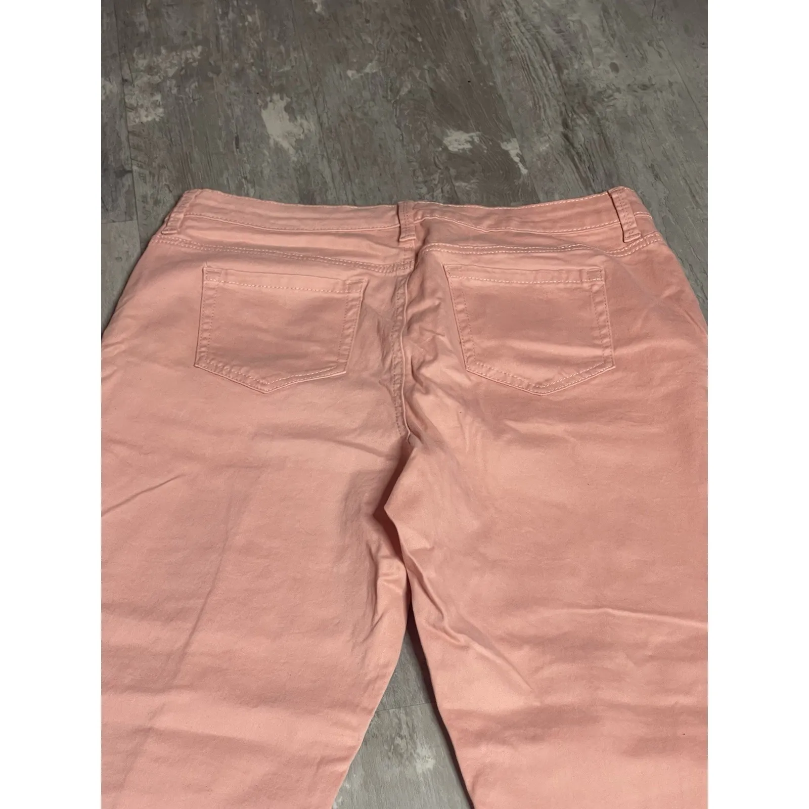 Gloria Vanderbilt Amanda Straight Leg Women's size 12 Pink Rose Denim Jeans Bag6 - Image 7