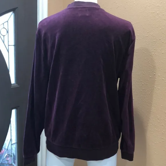 ASOS purple full zip long sleeve sweatshirt - Image 4