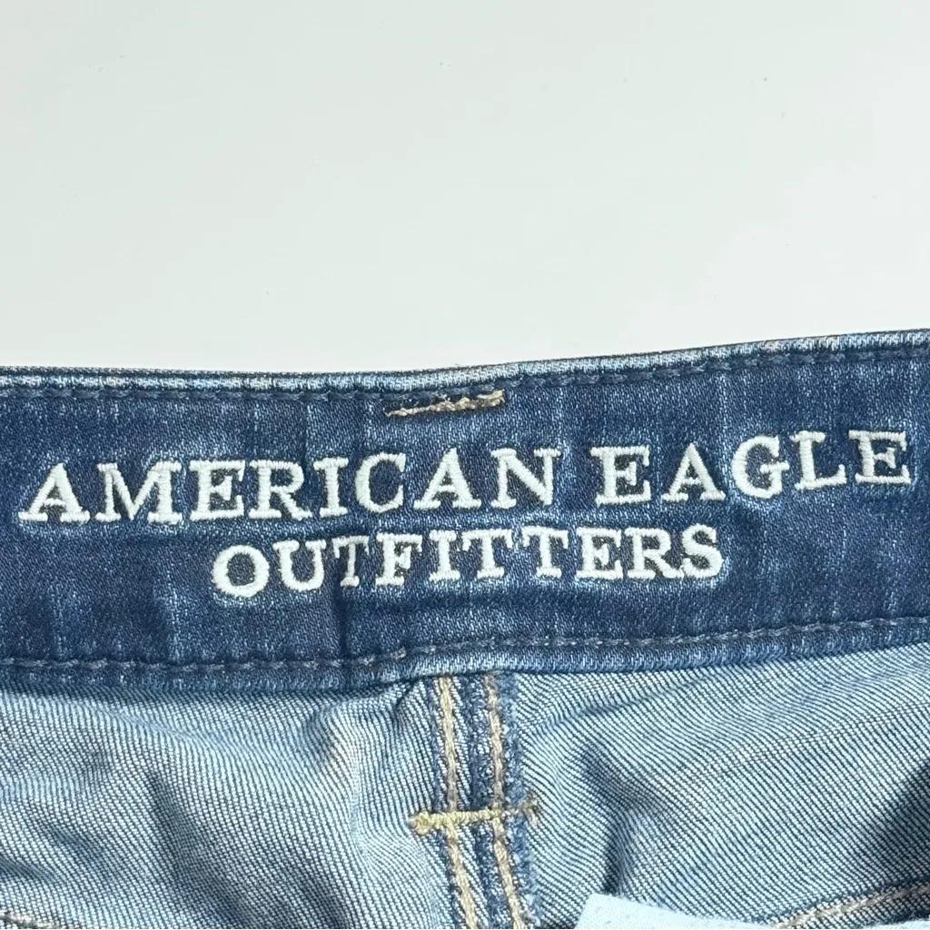 American Eagle Outfitters Medium Wash Super Stretch Hi-Rise Jeggings - Size: 2 - Image 4