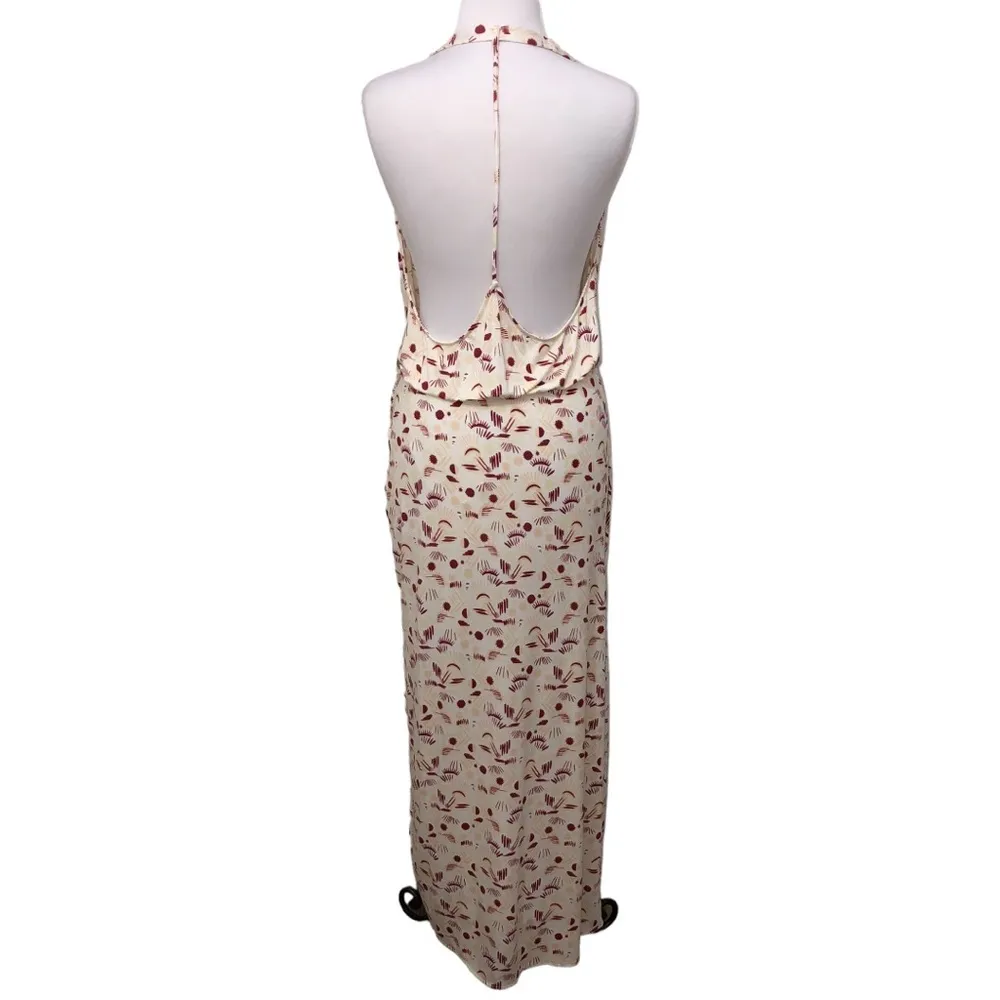 Free People Daria Graphic Maxi Dress in Ivory Combo Draped Tank Large NWT - Image 6