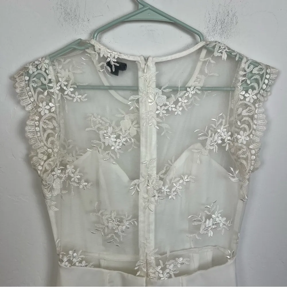 NBD Picnic Day Romper in Ivory - Image 5