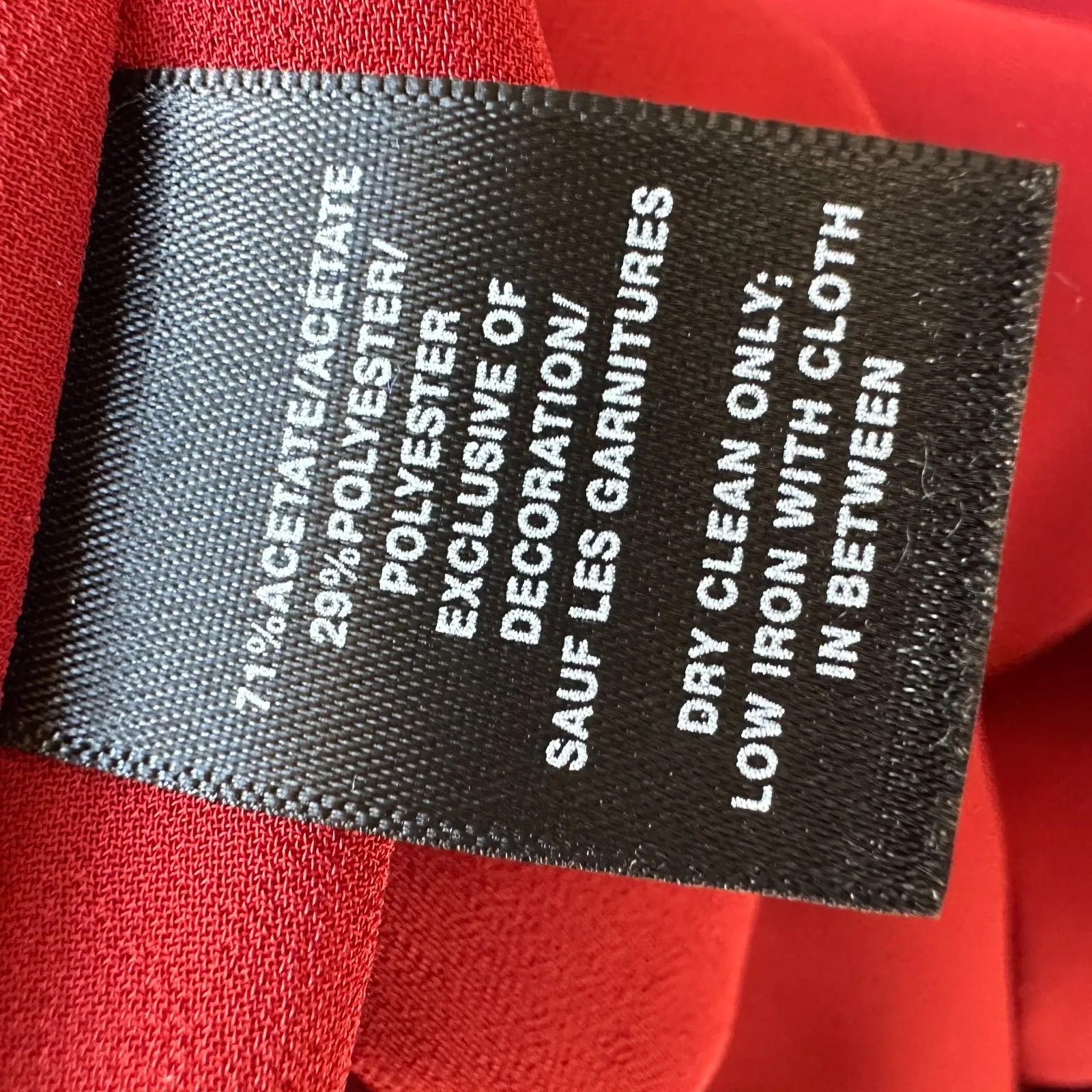 Lafayette 148 Jorie Shift Dress Size L Brick Red Knee Length Long Bell Sleeve - Image 7