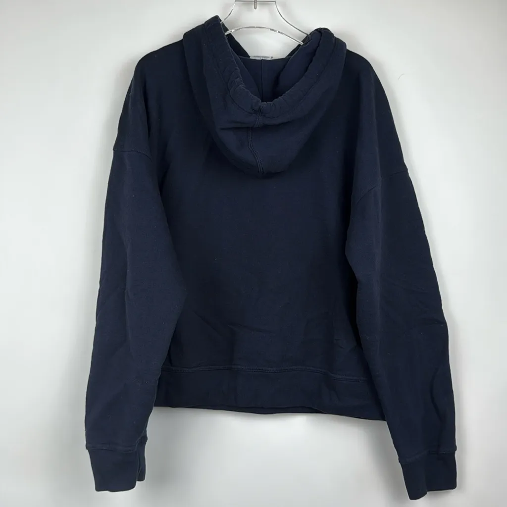 Champion University of Michigan Hooded Sweatshirt in Navy Blue Size Medium - Image 5