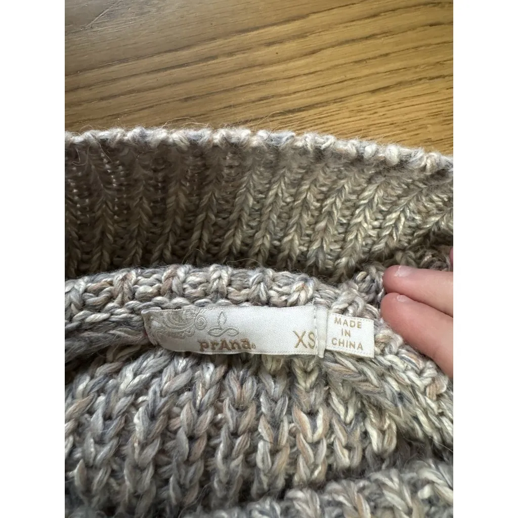 Prana Sweater Women Size XS Knit Cowl Neck Long Sleeve Lightweight Casual Preppy - Image 3