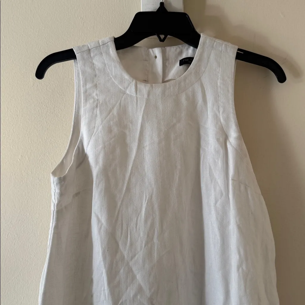 RAG & BONE Rosalind A-line Cotton-Linen Minidress, Size Small, $298 - Image 4
