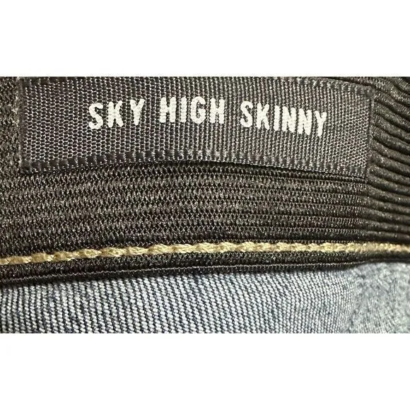 Torrid Premium Jeans Sky‎ High Skinny Denim Blue Size 16 Women's - Image 5