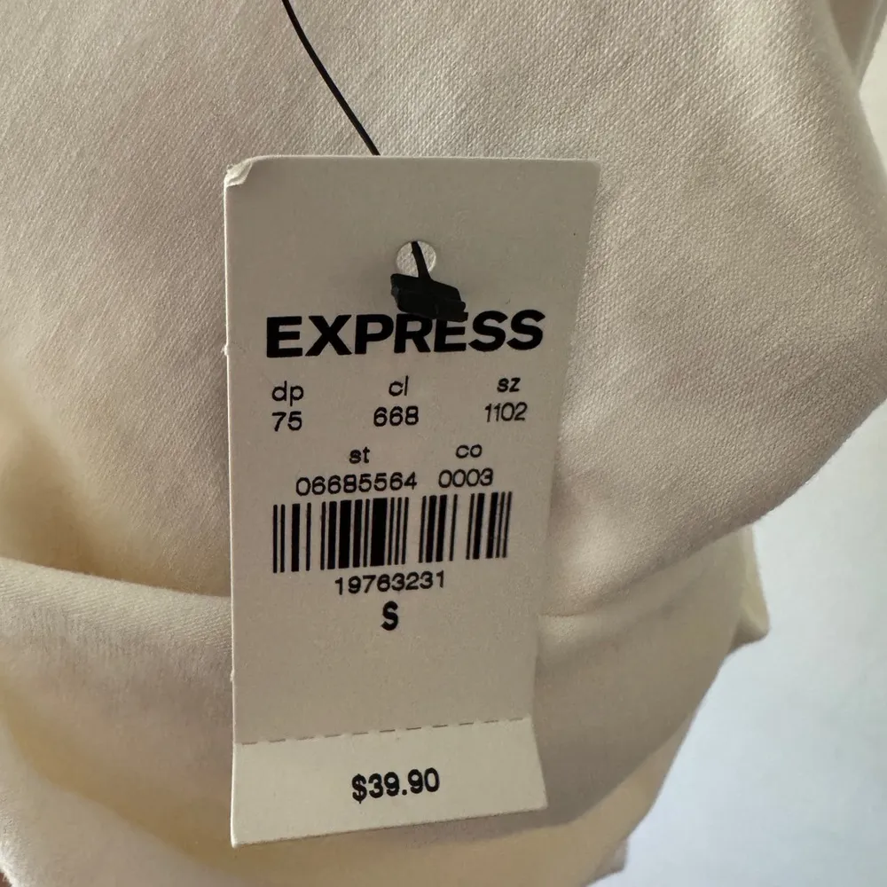 NEW!! Express Cream White One Shoulder Bodysuit - Image 5