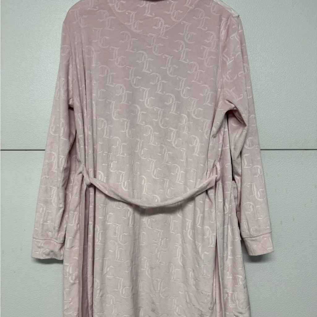 Juicy Couture Light Pink Monogram Cardigan Robe size S/M - Image 2