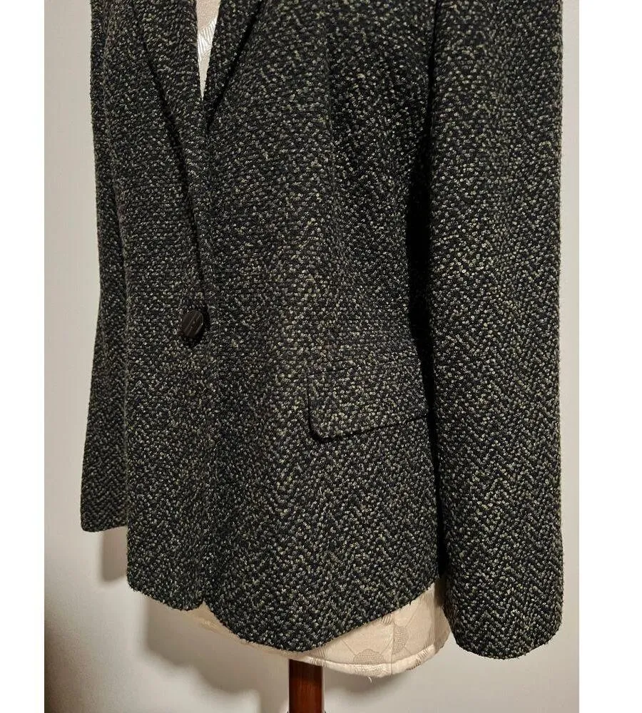 Judith Heart Vintage Green Blazer Jacket 12P - Image 5