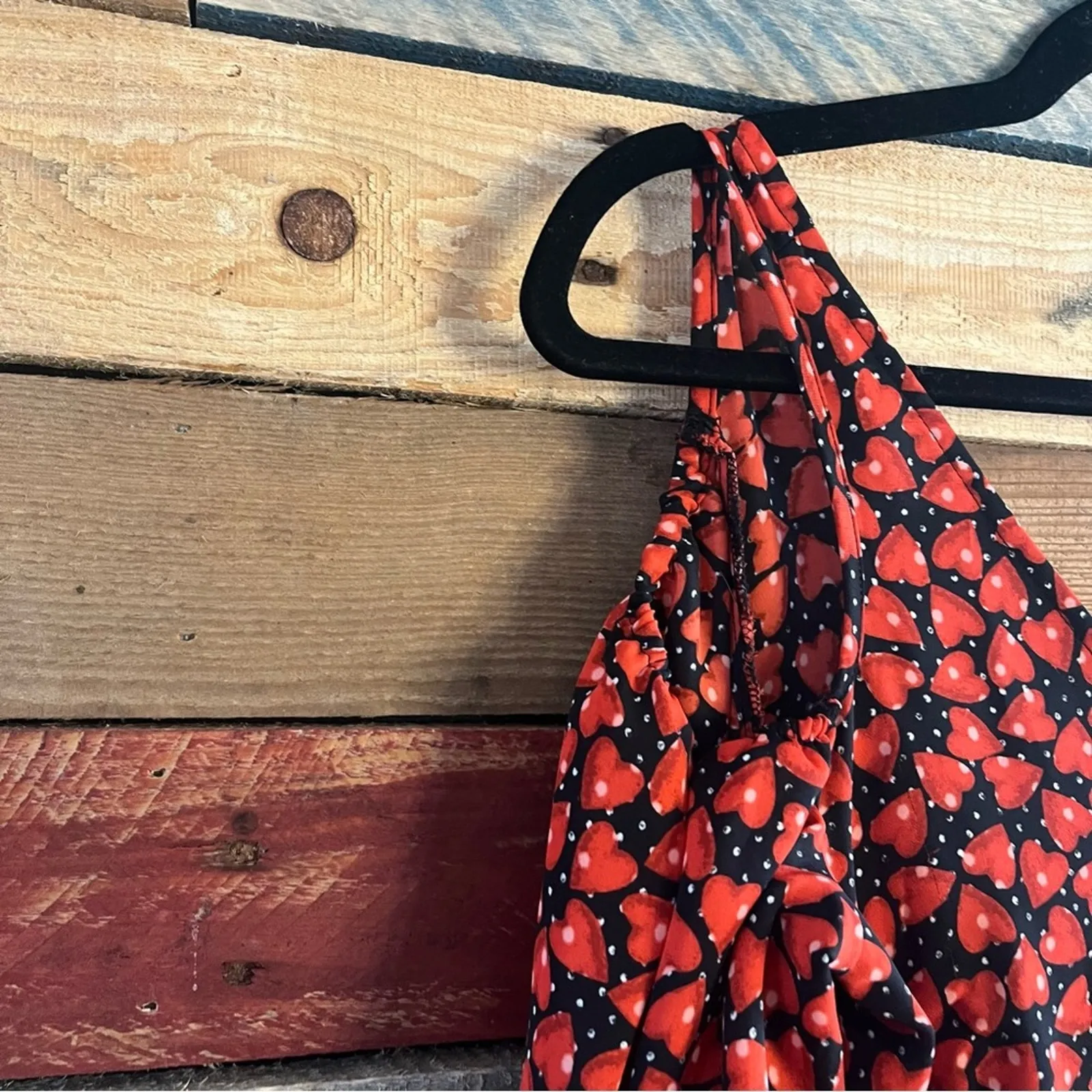 Disney Alice Through The Looking Glass Heart Print Cold Shoulder Dress‎ Size XS - Image 5