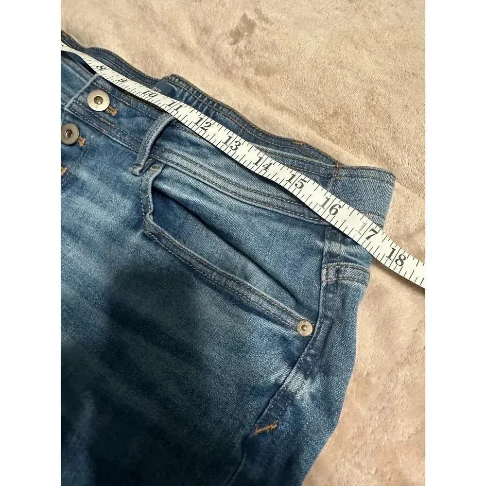 J. Jill Denim Shorts Button Fly Size 34 Women's Jorts Blue - Image 7