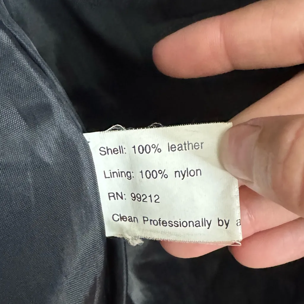 Vintage USA Made Leather Jacket Size XL - Image 7