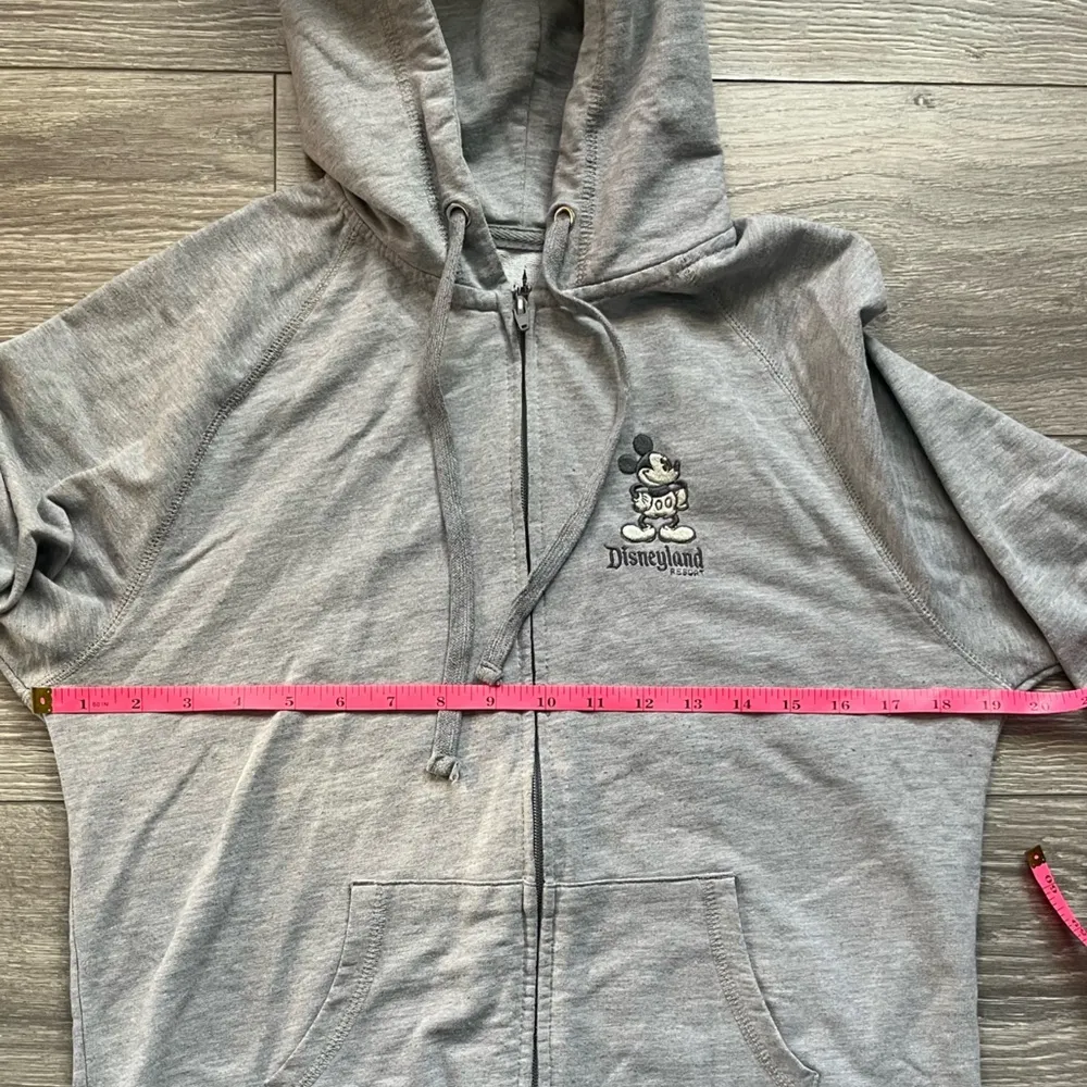 Disney Parks Disneyland Resort Mickey Mouse Embroidered Hoodie Zip Up Size M - Image 7