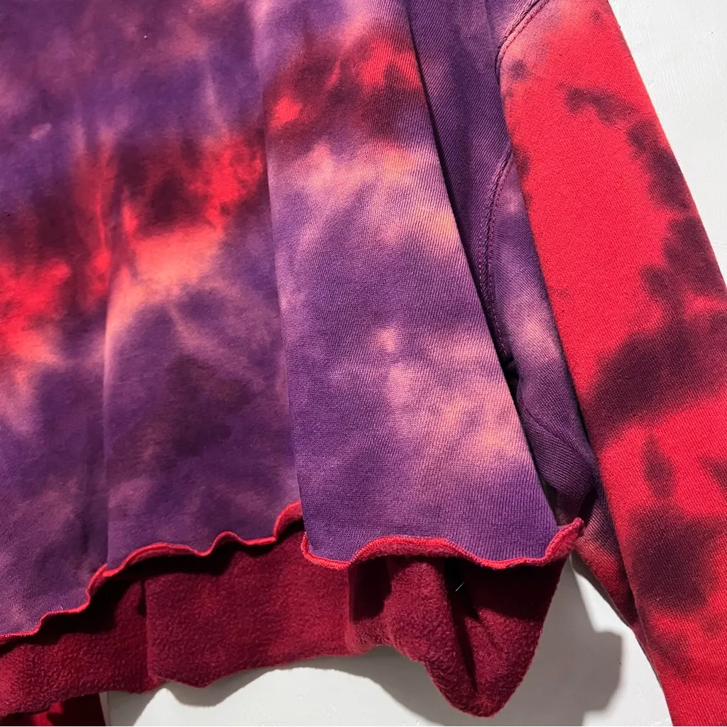 Purple and Red Cropped Tie - Image 8