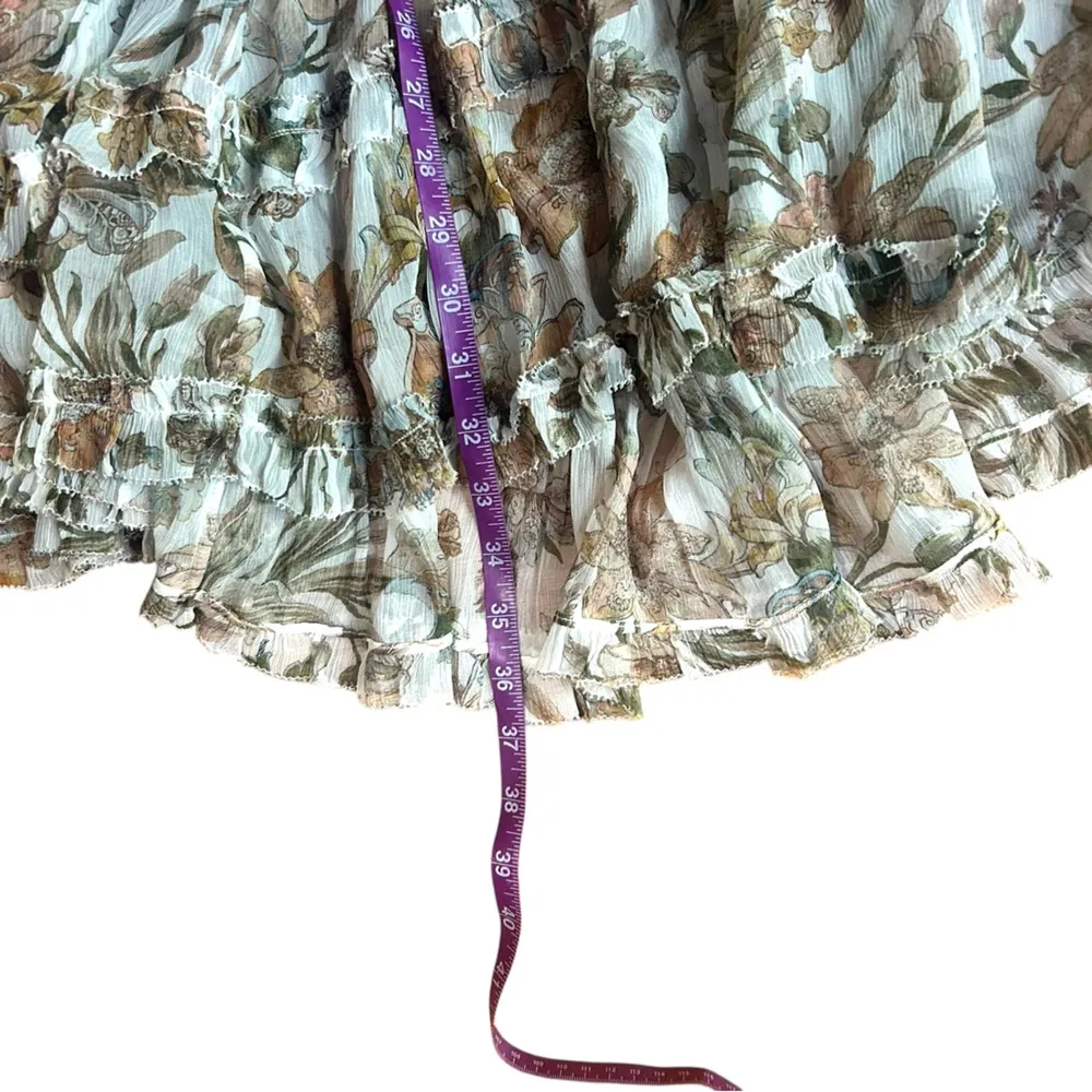 ZIMMERMANN  Floral Billow Frill Chintz Mini dress Sz-0 US-4 $1050 - Image 11