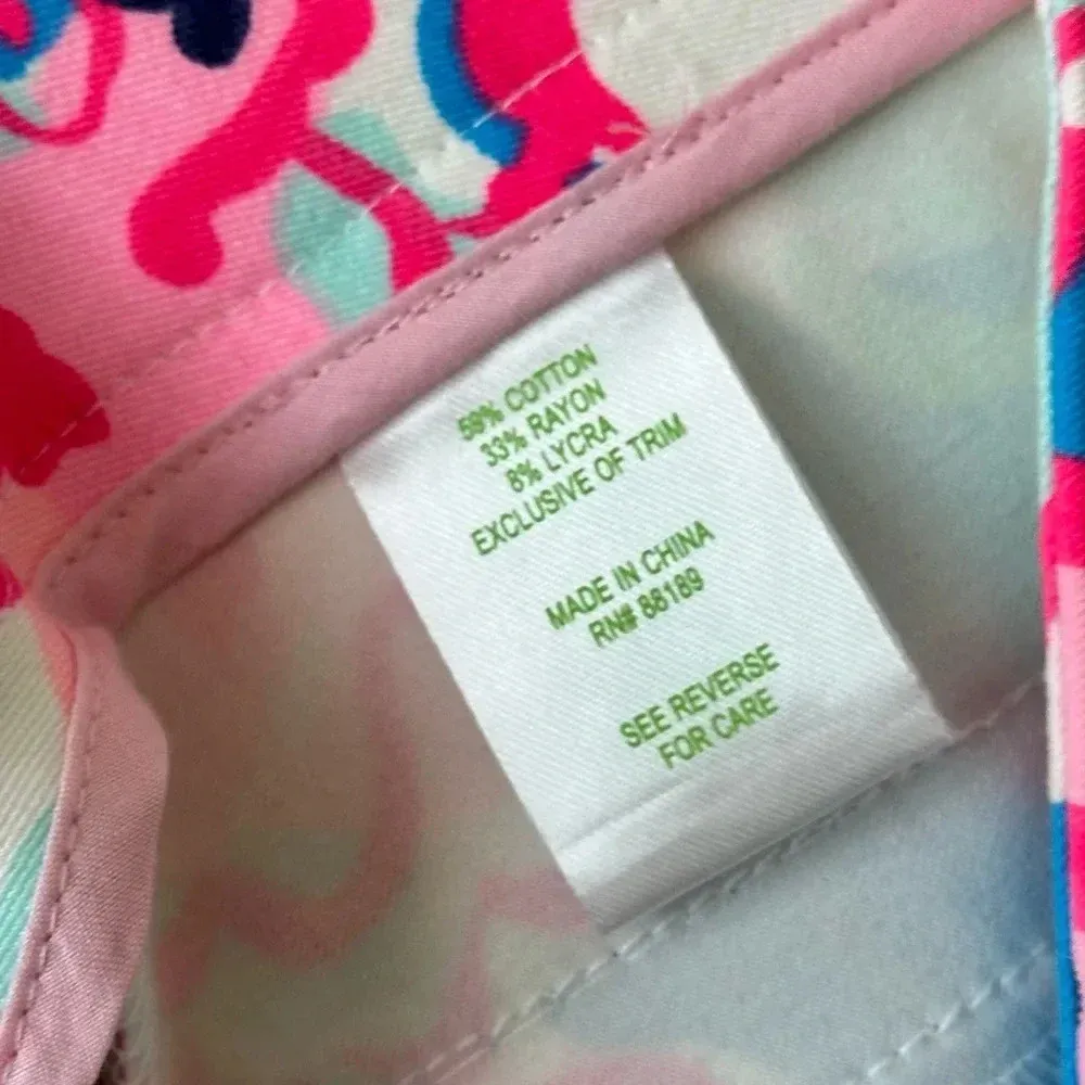 Lilly Pulitzer Crop Capris Women Pink Floral Pant Size 0 - Image 12