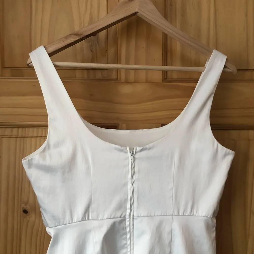 A. Byer white pleated waist sleeveless tank dress Jr size 11 - Image 8