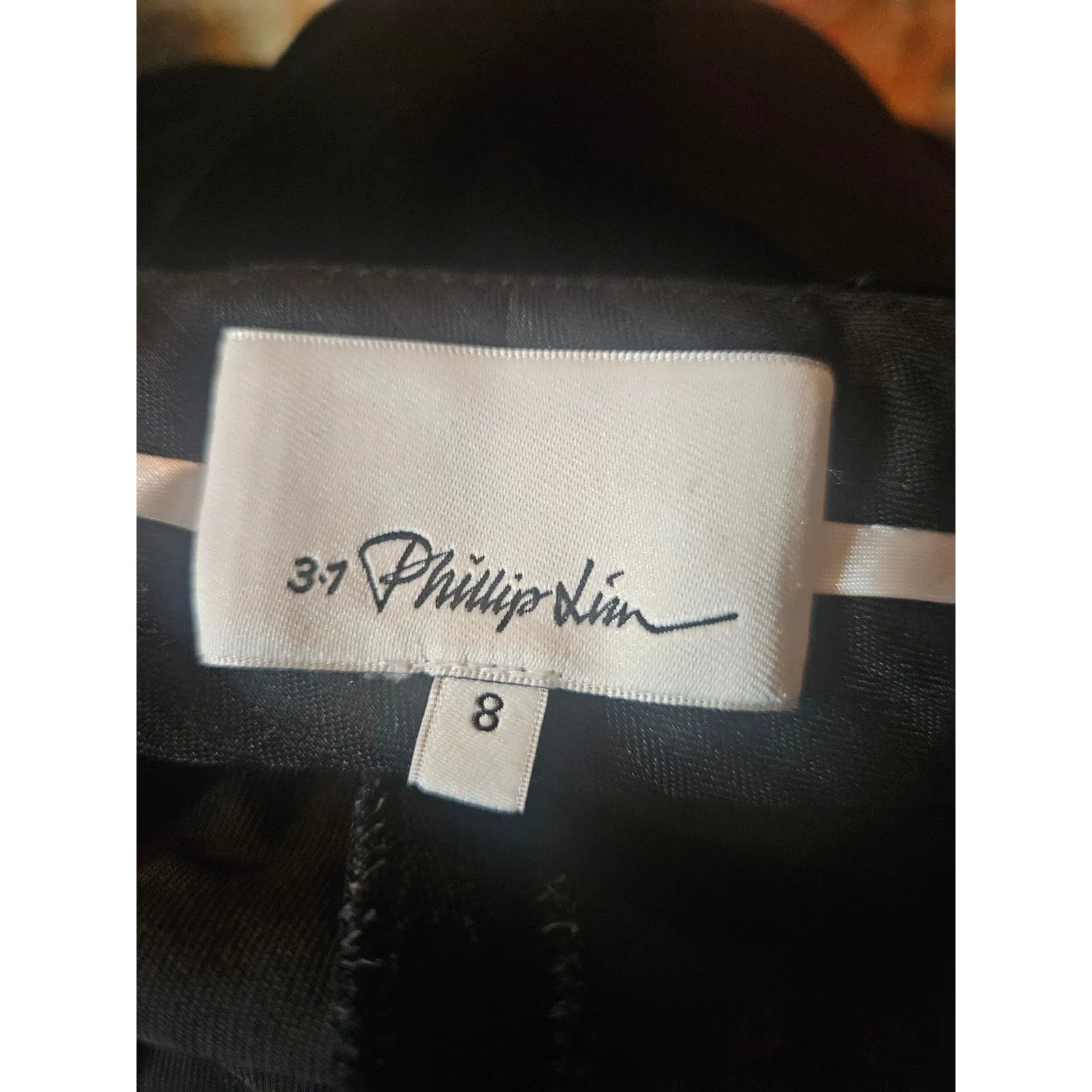 3.1 Phillip Lim Black Velvet Track Pants Joggers Side Stripe Size 8 - Image 7