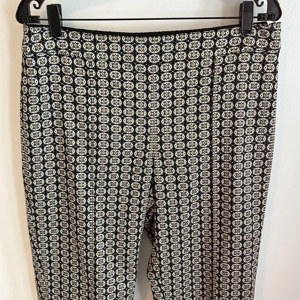 St. John Emma Metallic Jacquard Pants - Image 4