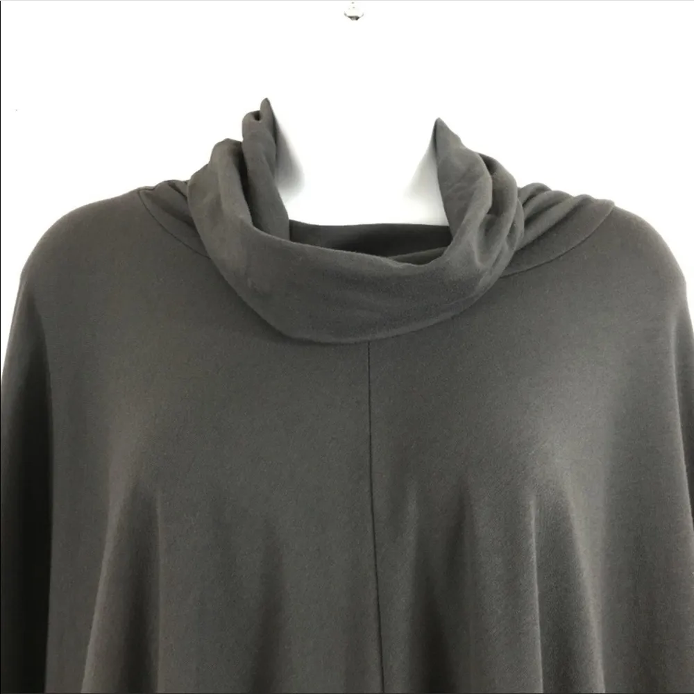 J CREW steel gray poncho, size M - Image 2