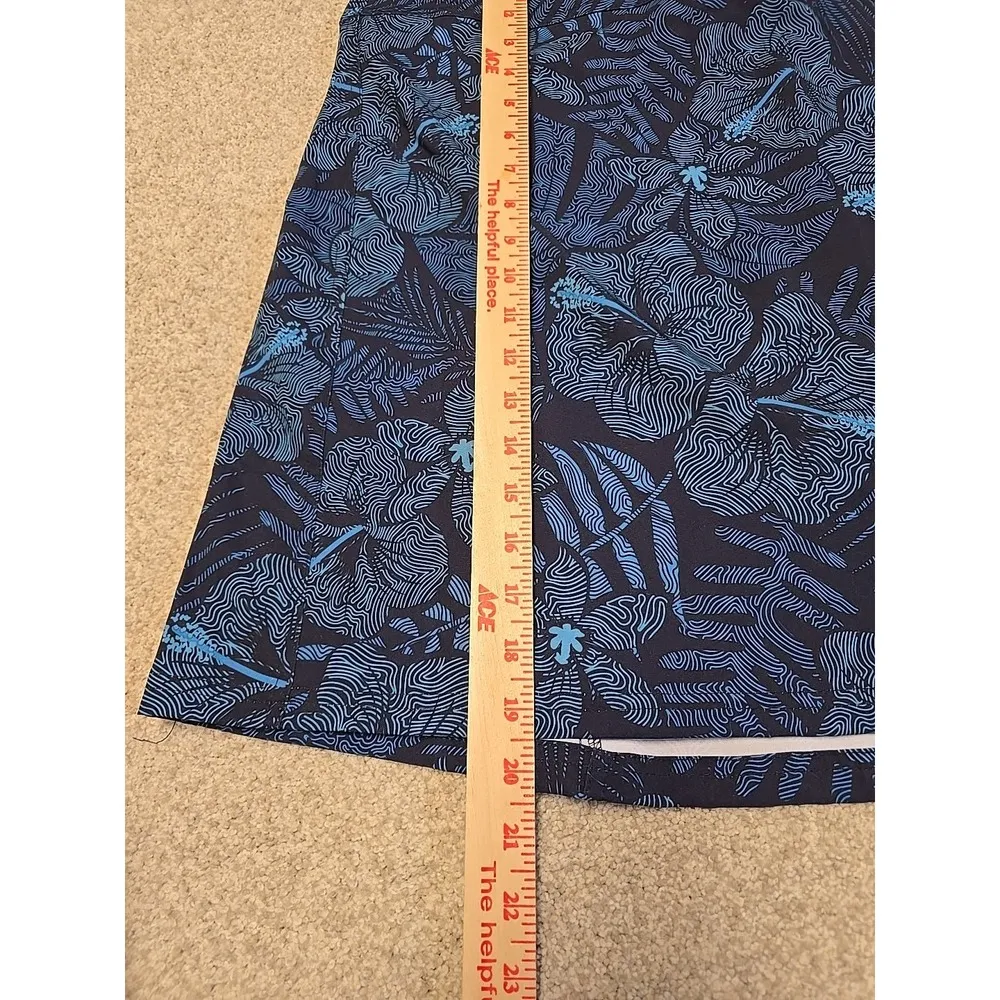 RipSkirt Hawaii Wrap Skirt XL Blue Floral Maui Moonlight Beach Cover Up Swim New - Image 5
