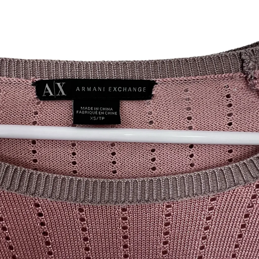 Armani Exchange Pink Knit Sweater - Image 2
