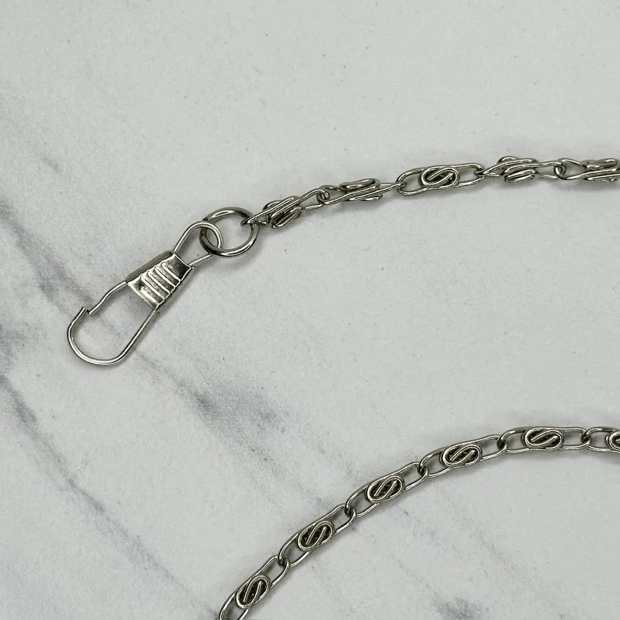 Silver Tone Swirl Chain Purse Strap Replacement - Image 2