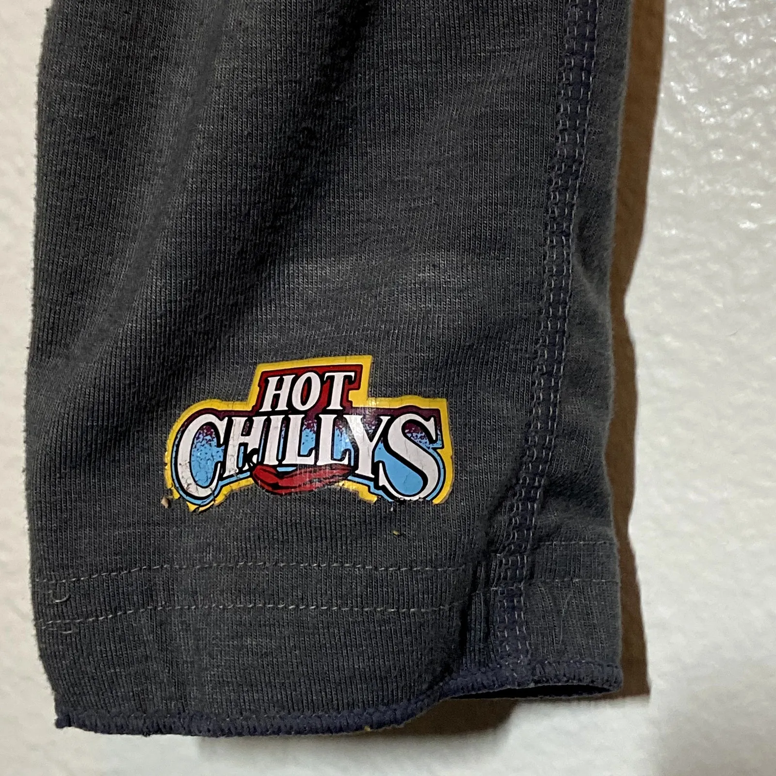 Hot Chillys Base Layer Leggings USA Pants Thermal High Waisted Logo Gray Large - Image 4