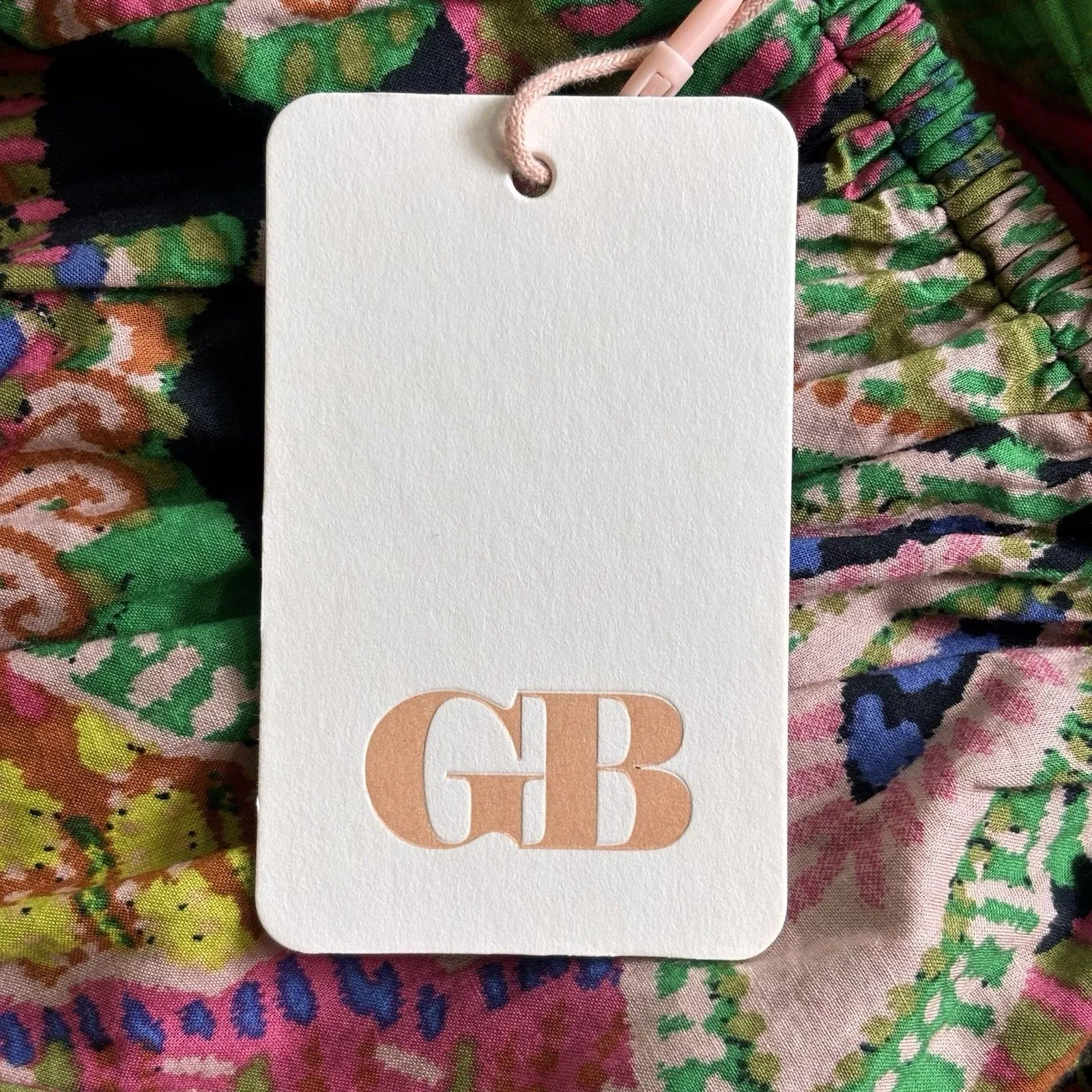 GB Gianni Bini Dress Womens XL Green Black Cotton Maxi Tie Back Resort Vacation - Image 9