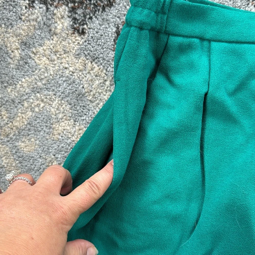 Vintage Morgan Miller Wool Blazer Skirt Suit Set Green 14 - Image 10