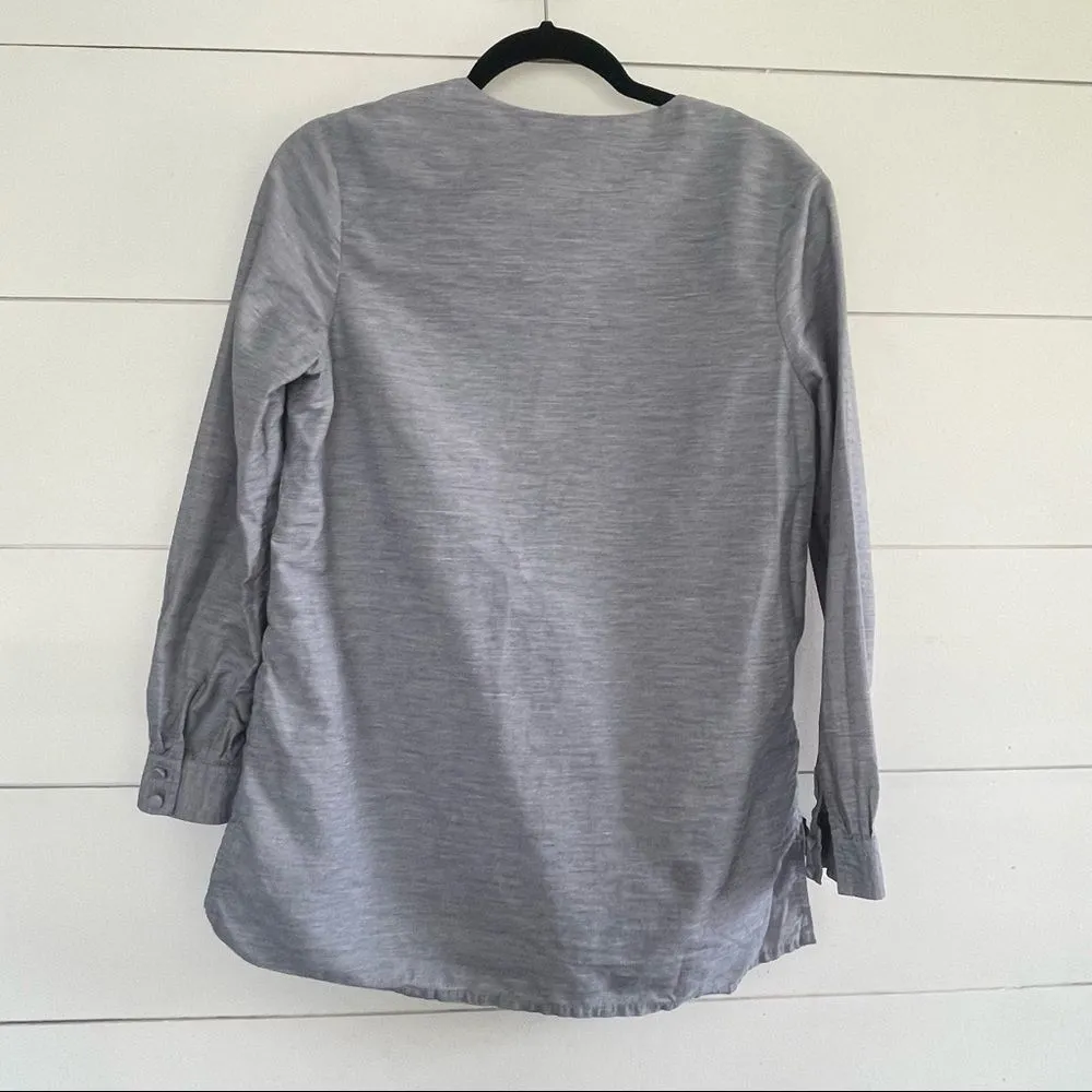CO Grey Front Bib Blouse - Image 8