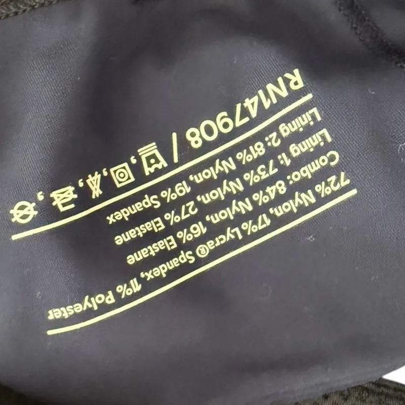 Outdoor Voices Blue/Black Baltic Doing Things Workout Sports Bra Racerback-Small - Image 5