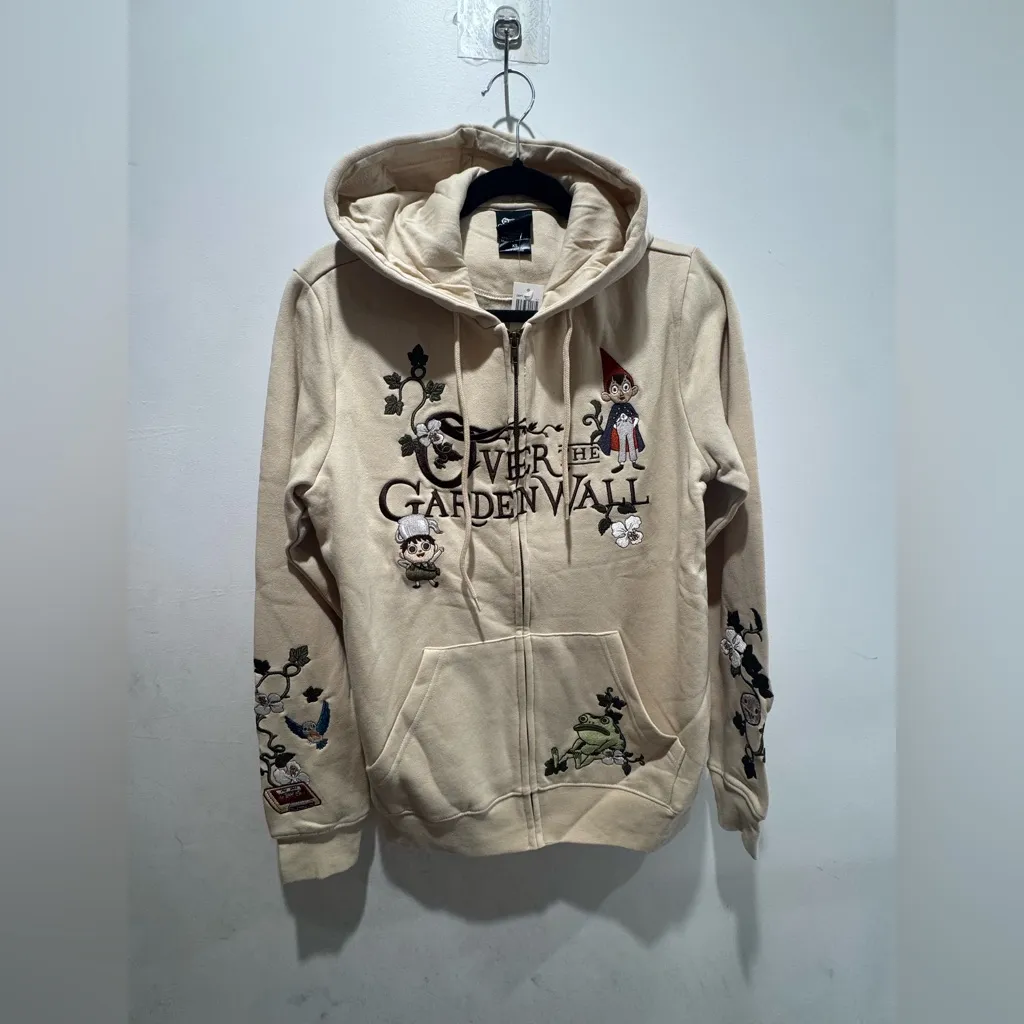 Cartoon Network Over The Garden Wall Floral Zippered Hoodie (Unisex XS) - Image 2