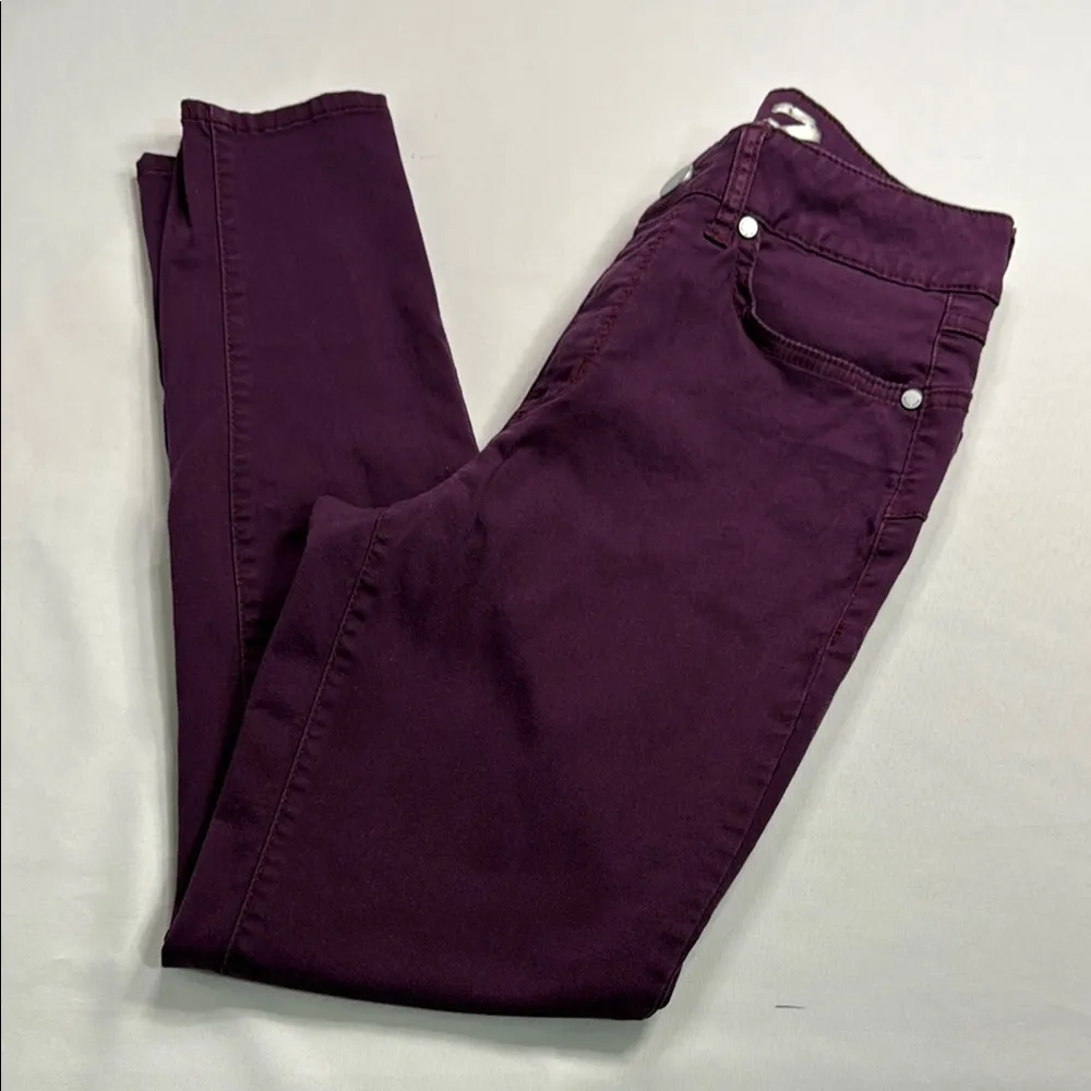 Seven7 Blue Cropped Ankle Jeans with Whiskering - Image 3