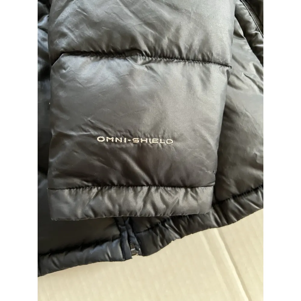 Columbia Jacket Women’s 1X Down Filled Puffer Omni Shield Outdoor Winter Black - Image 3
